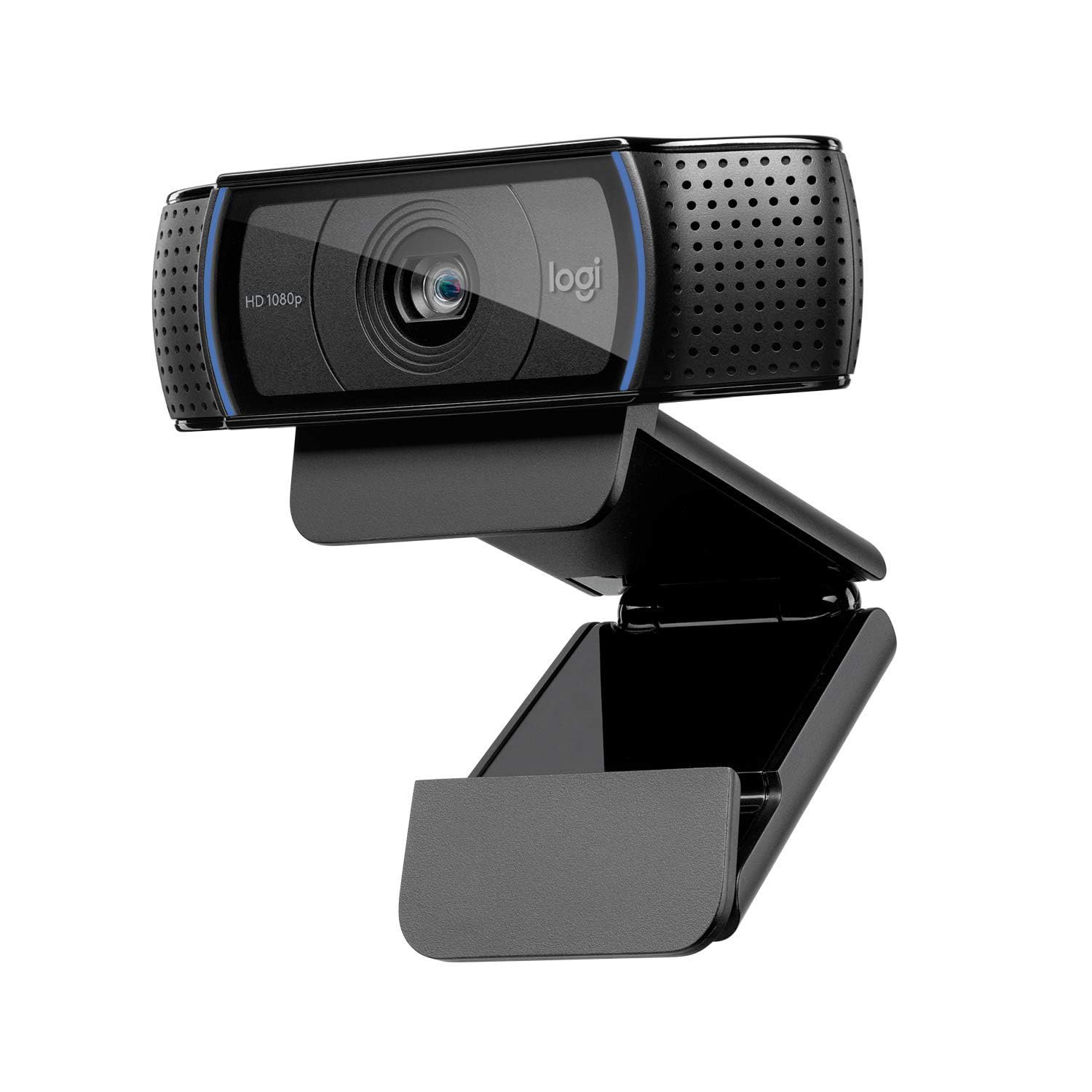 Logitech C920 HD Pro Webcam, Full HD 1080p/30fps Video Calling, Clear Stereo Audio, HD Light Correction, Works with Skype, Zoom, FaceTime, Hangouts, PC/Mac/Laptop/Tablet/Chromebook - Black