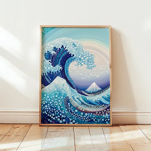 Yayoi Kusama Great Wave Print